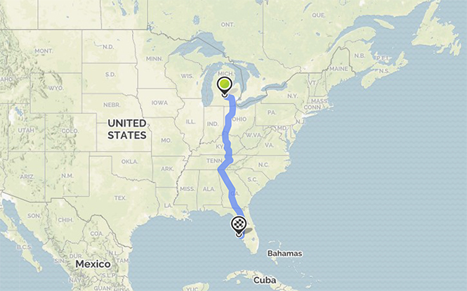 How Long Is Flight From Michigan To Florida